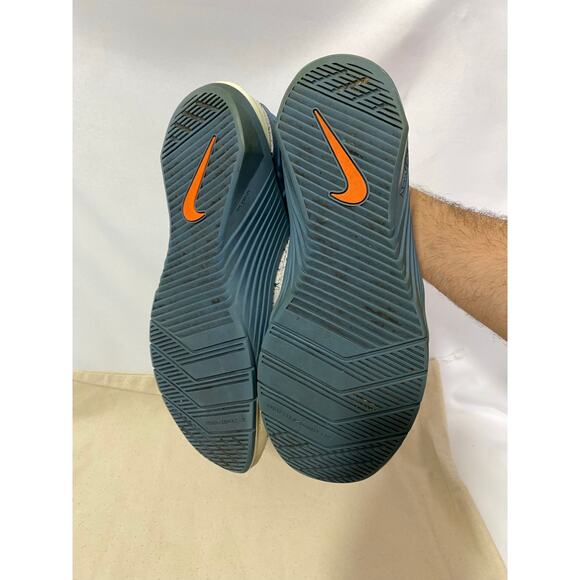 NIKE REACT METCON Cross Training Sneakers White/Blue Size 12 - Picture 8 of 11